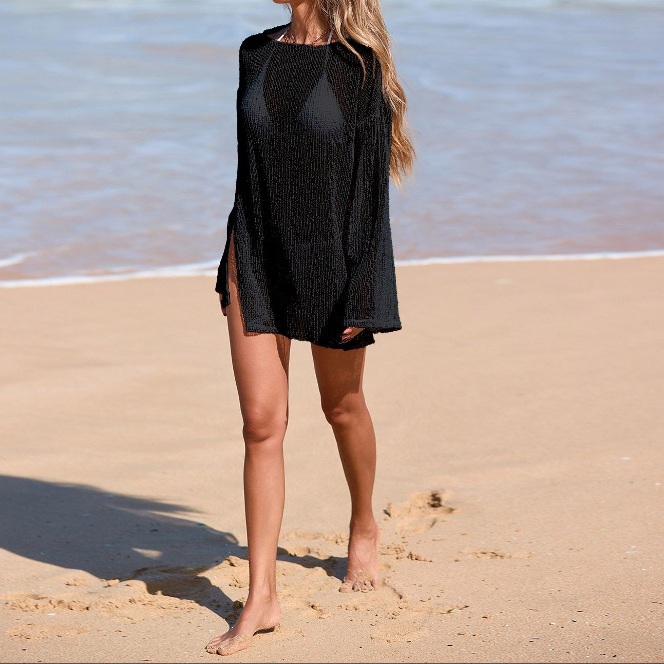 Off-Shoulder Bikini Cover-Up Beach Dress | Lightweight Resort Swimwear Layering