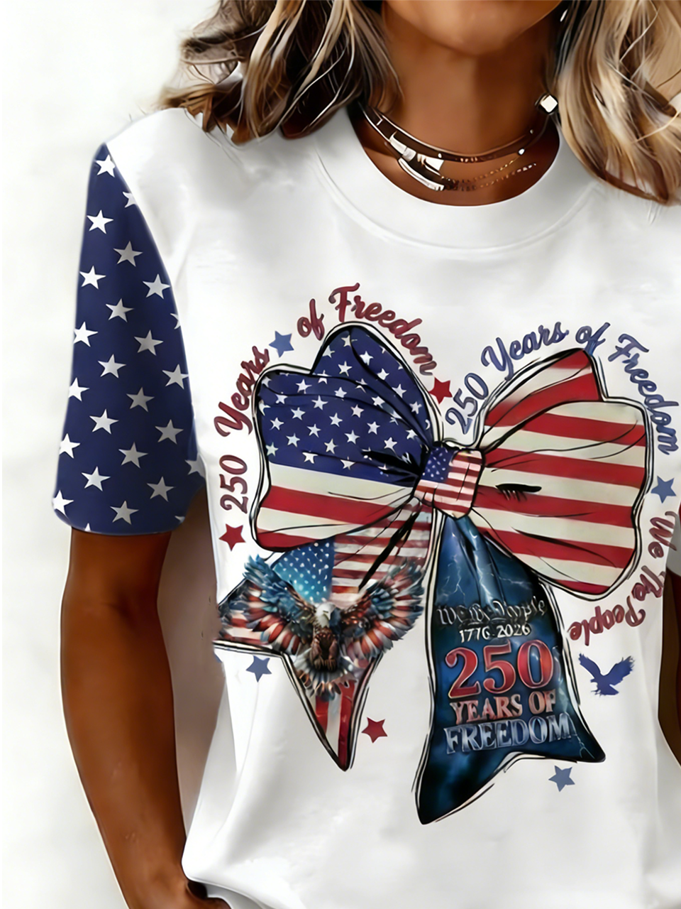 250th anniversary Crew Neck Usa/Us/American Casual T-Shirt