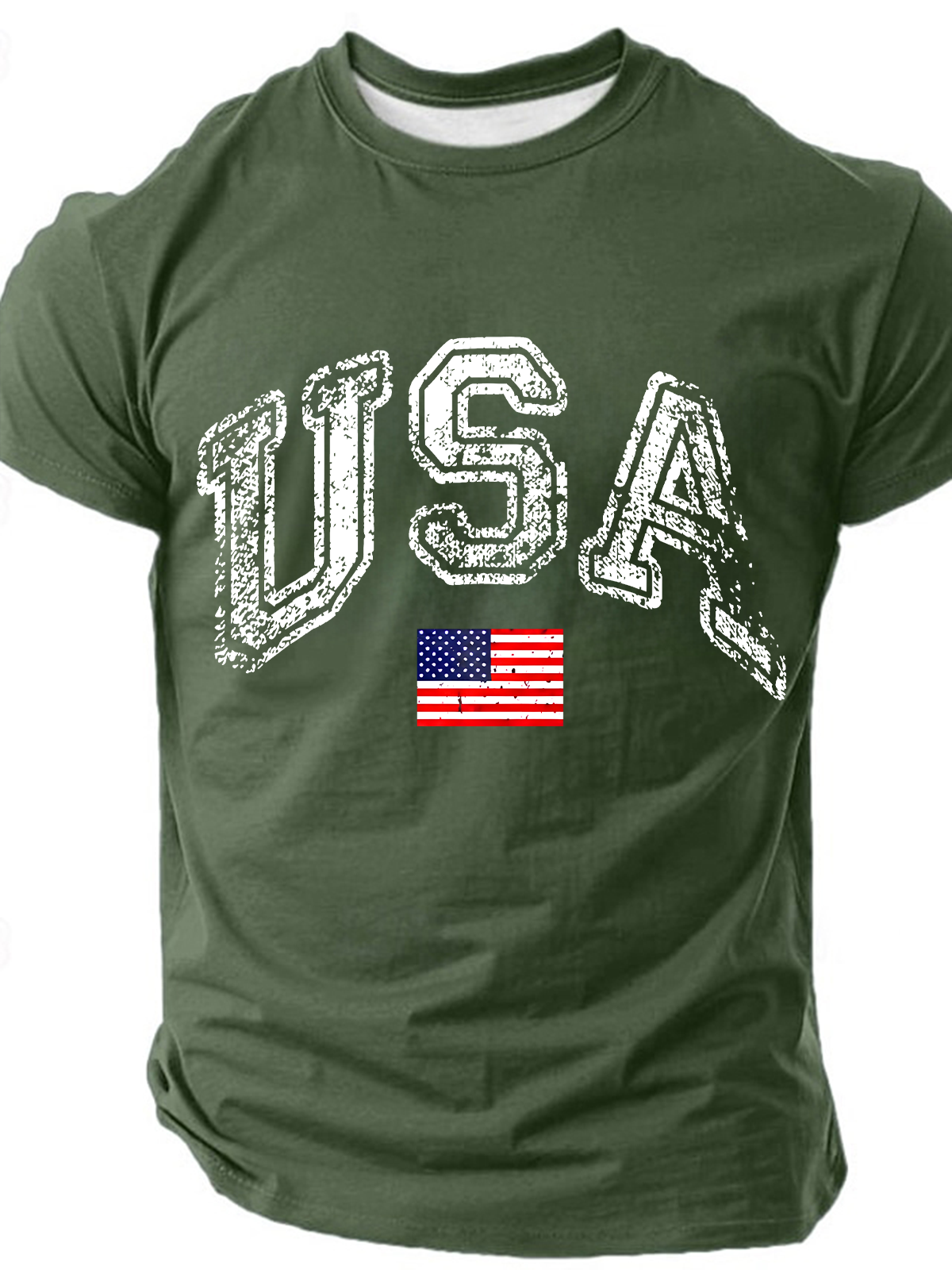 Old American Flag Cotton T-Shirt