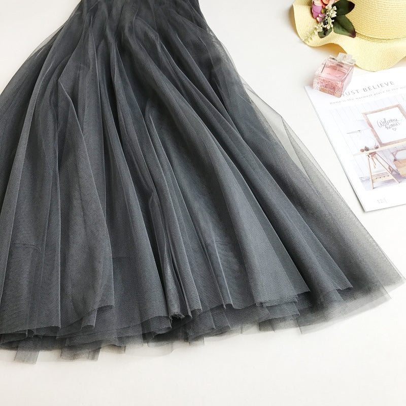 Mesh Midi Tulle Skirt | Elegant Summer Fairy Skirt
