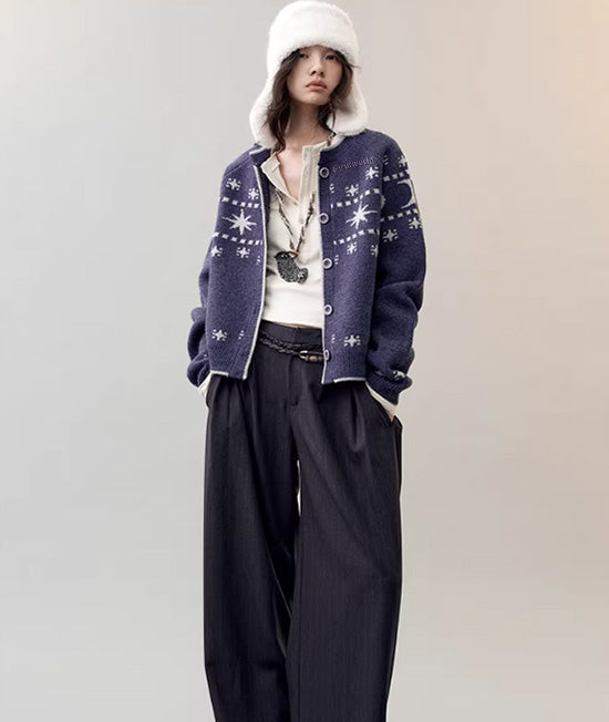 Soft Pile Knit Cardigan Jacket