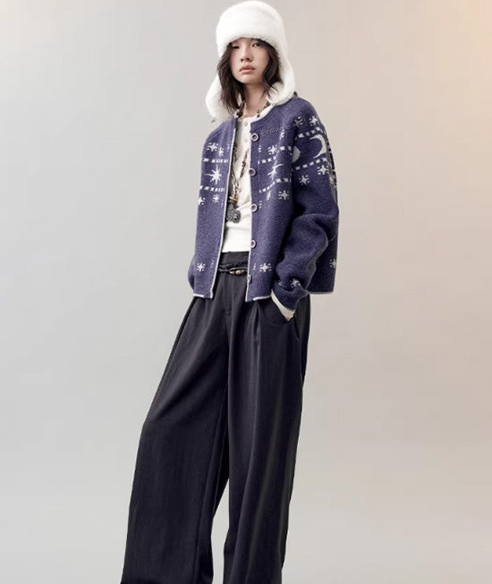 Soft Pile Knit Cardigan Jacket