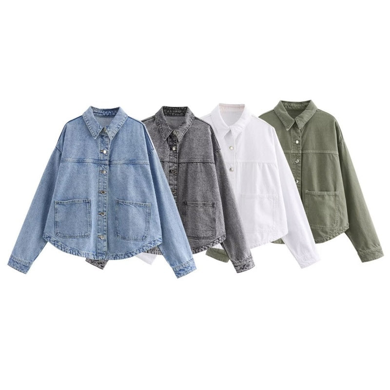 Oversized Casual Button-Up Jacket