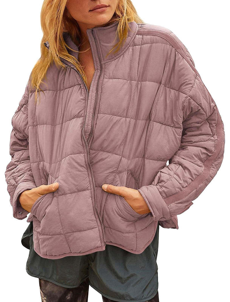 Quilted Zip-Up Jacket
