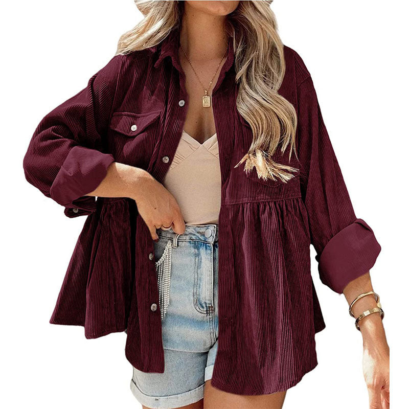 Corduroy Button-Down Shirt