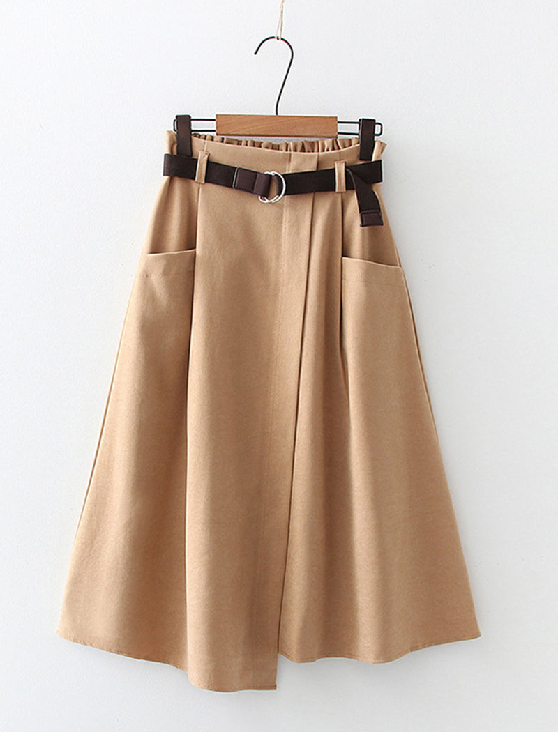 Asymmetrical Mid-Length Skirt