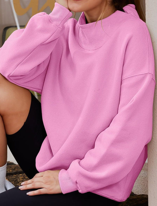 Oversized Mockneck Top Sweatshirt