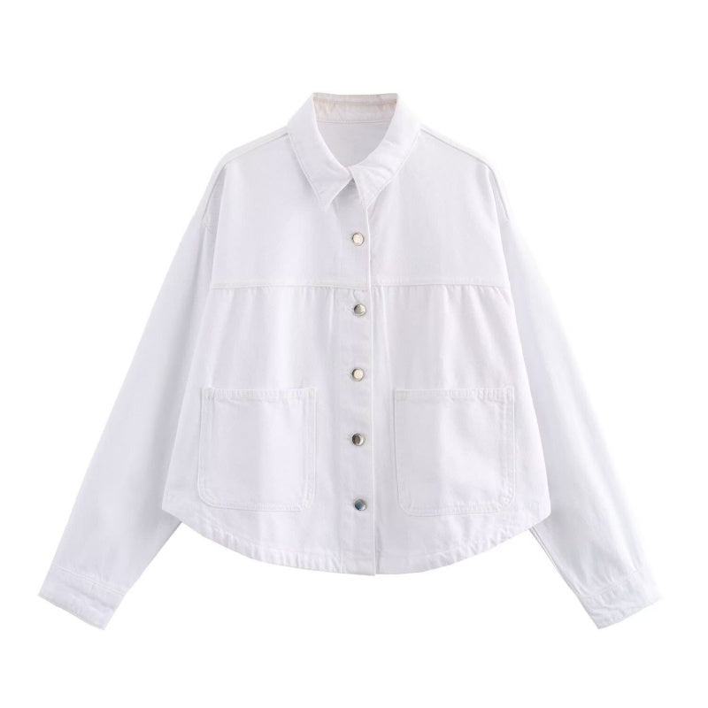 Oversized Casual Button-Up Jacket
