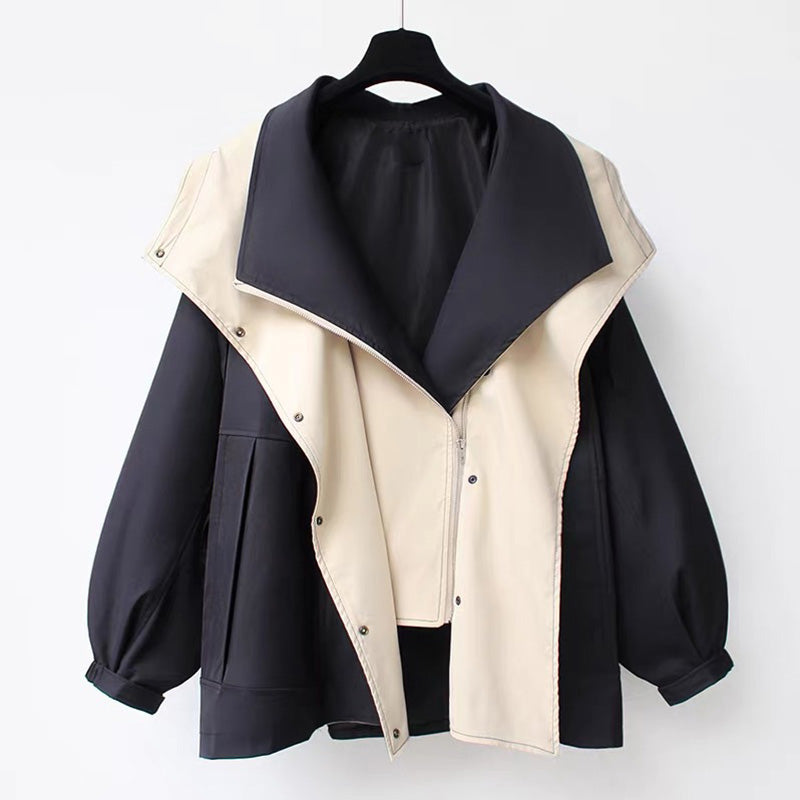 Layered Oversized Hooded Jacket