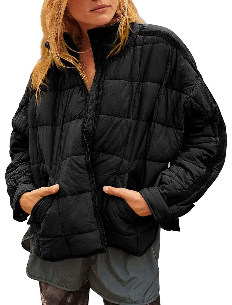 Quilted Zip-Up Jacket