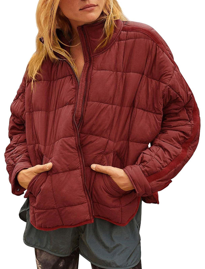 Quilted Zip-Up Jacket