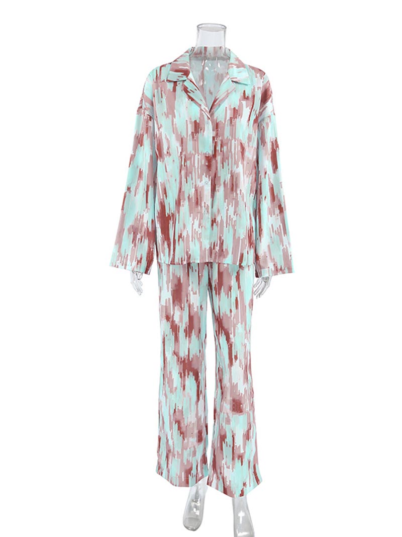 Graphic Long-Sleeve Shirt & Pants Pajama Set