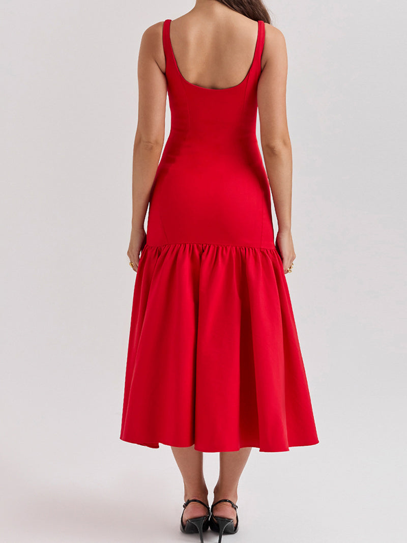 Sleeveless Mermaid Midi Dress