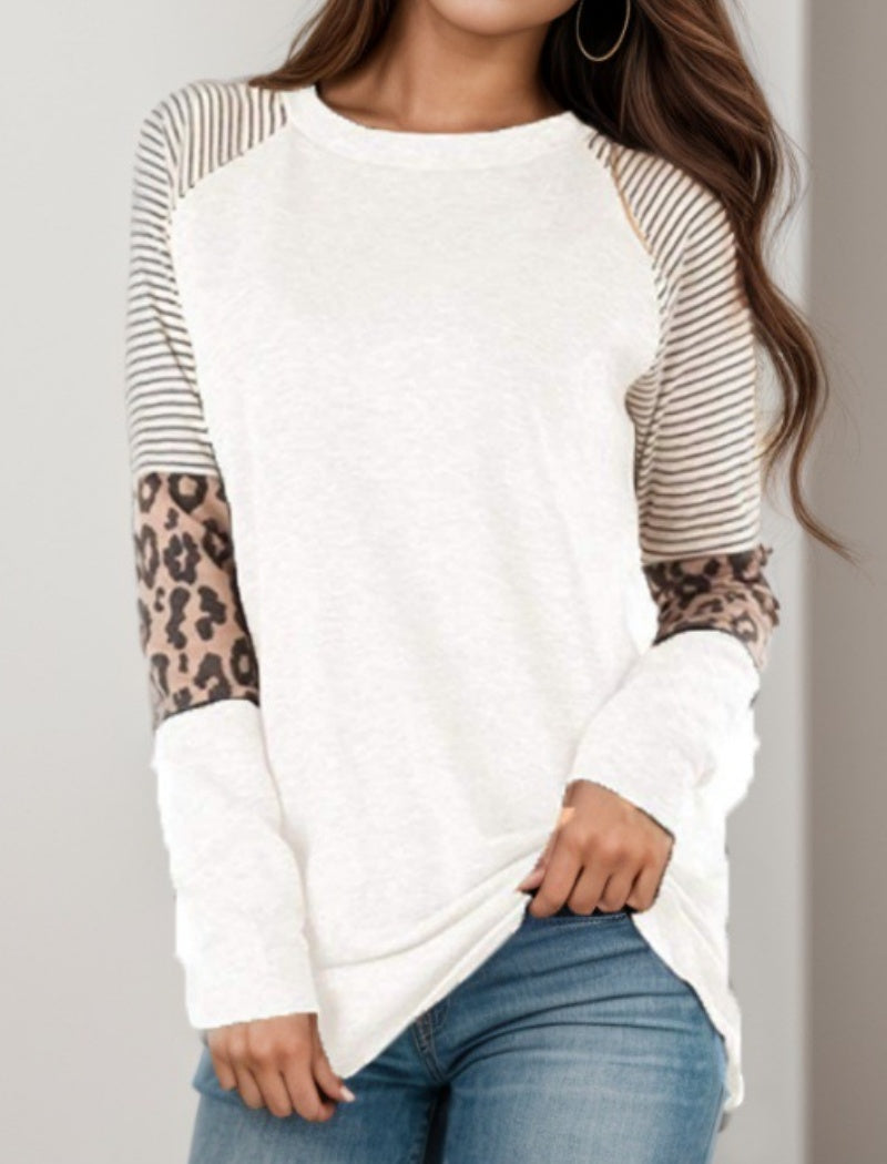Colorblock Long Sleeve Top