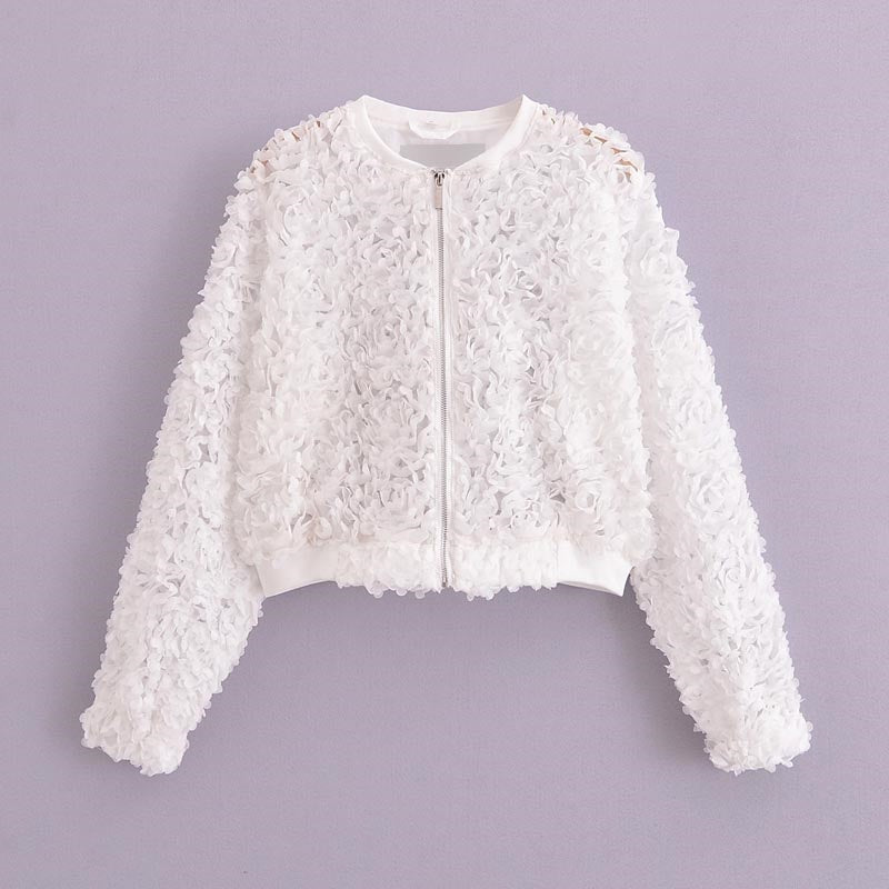 Floral Embellished Cardigan Jacket