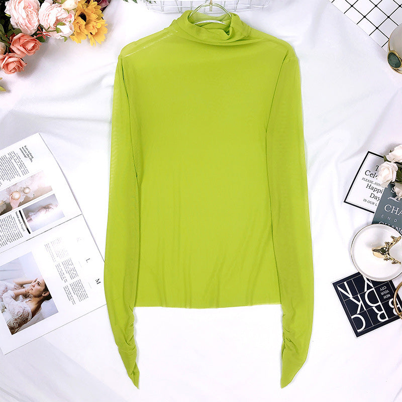 Long Sleeve Turtleneck Top in Assorted Colors