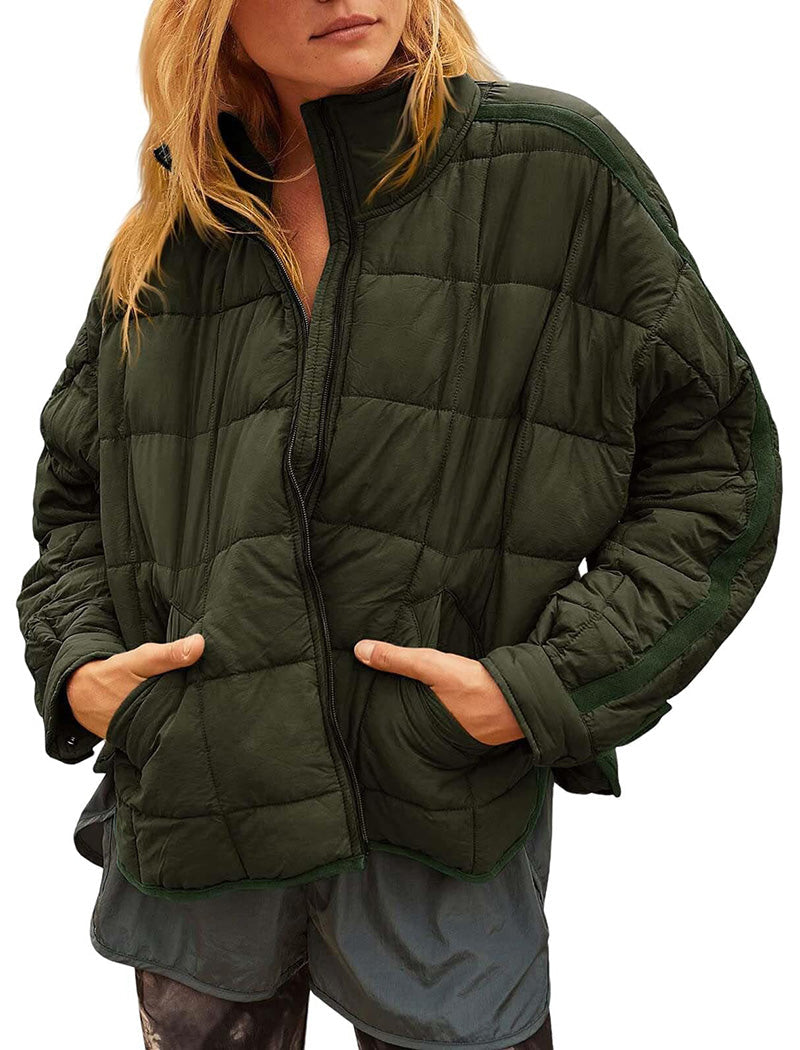 Quilted Zip-Up Jacket