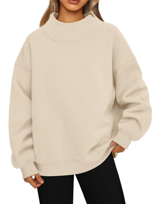 Oversized Mockneck Top Sweatshirt