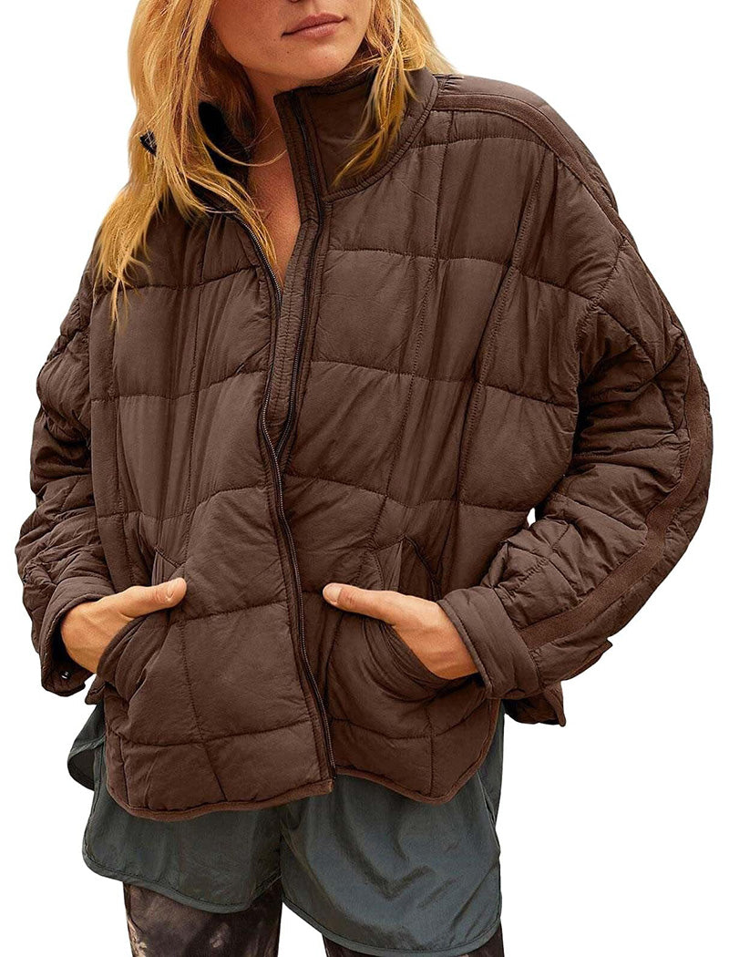 Quilted Zip-Up Jacket