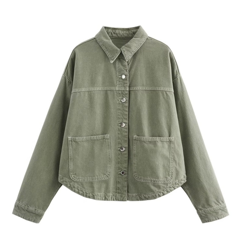 Oversized Casual Button-Up Jacket
