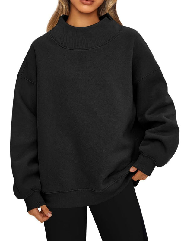 Oversized Mockneck Top Sweatshirt