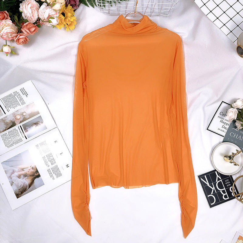 Long Sleeve Turtleneck Top in Assorted Colors