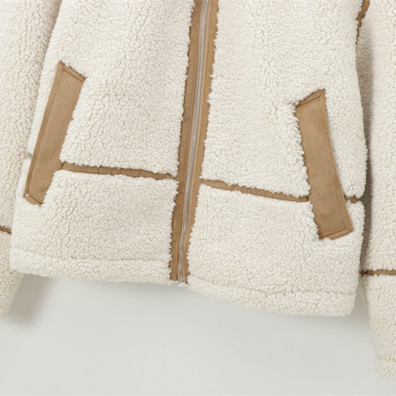 Shearling Zip-Up Jacket