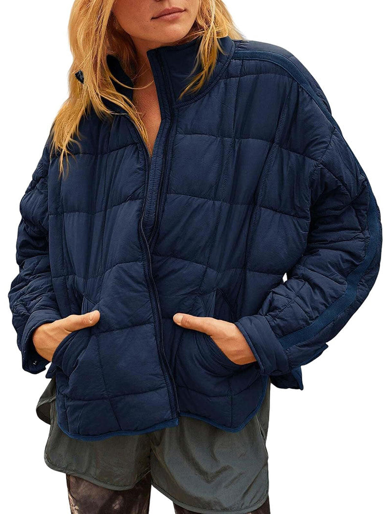 Quilted Zip-Up Jacket