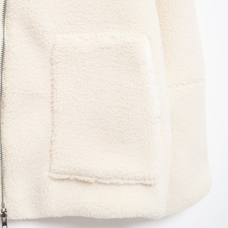 Zip-Up Fleece Jacket with Pockets