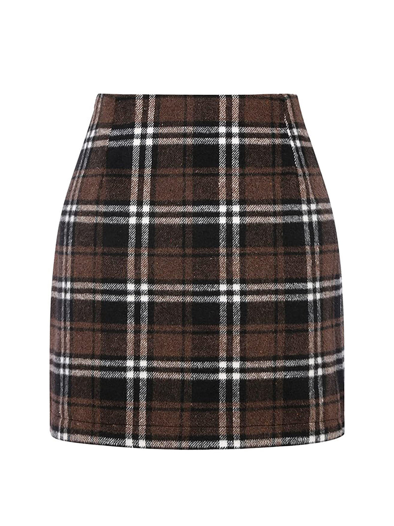 Plaid Mini Skirt