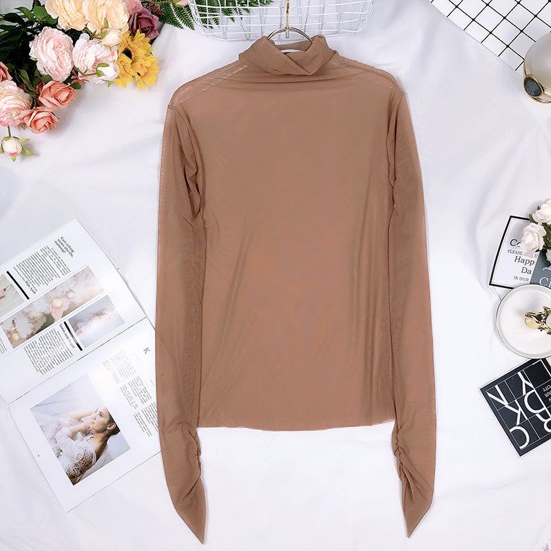 Long Sleeve Turtleneck Top in Assorted Colors