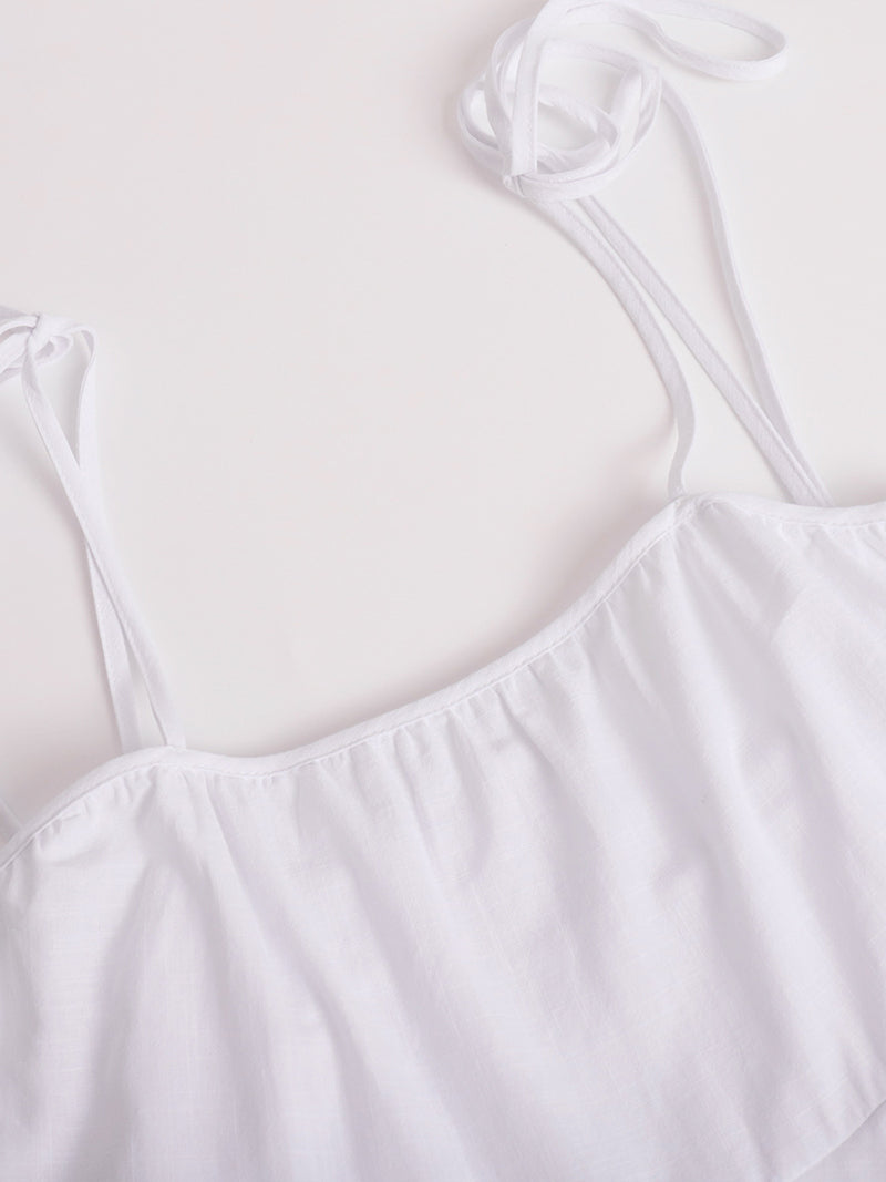 Layered Ruffle Mini Cami Dress
