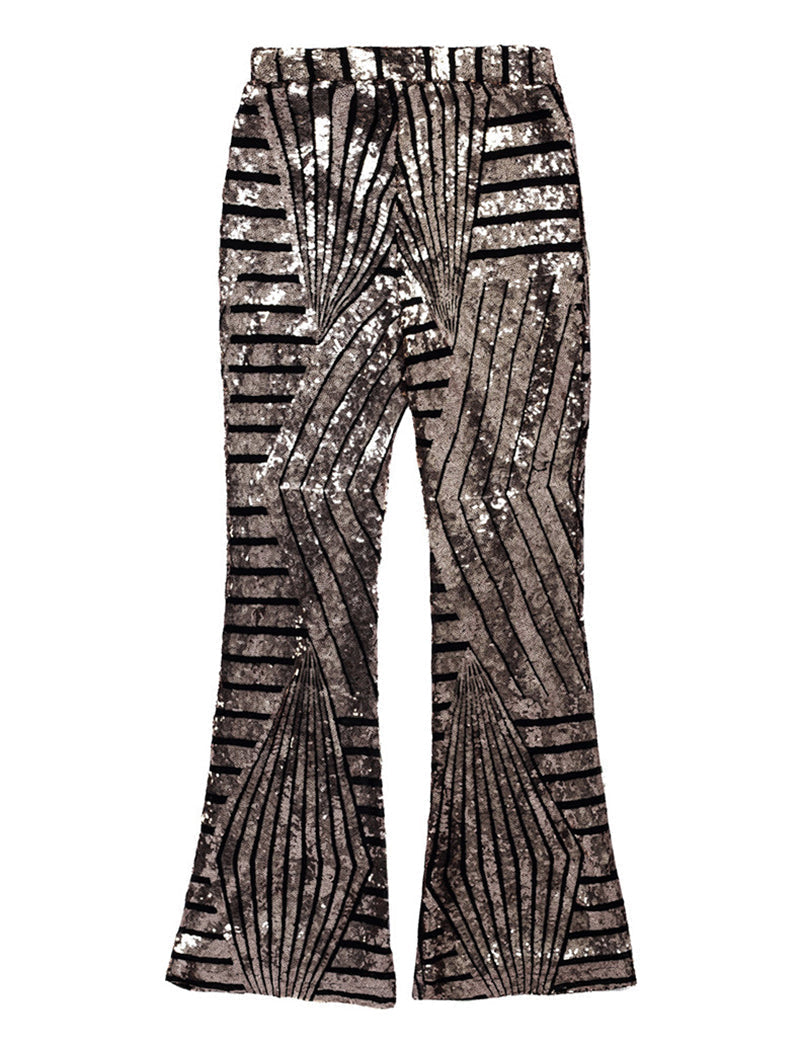 Sequin Embellished Flared Pants