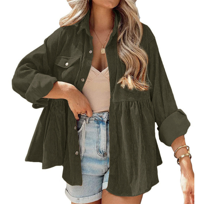 Corduroy Button-Down Shirt