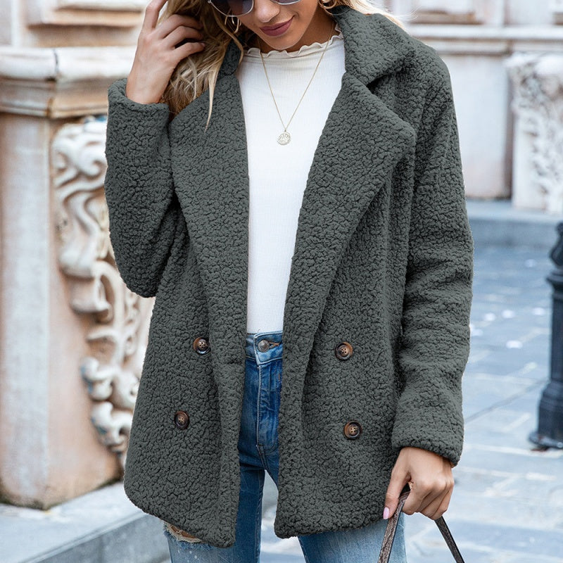 Collared Button-Up Coat