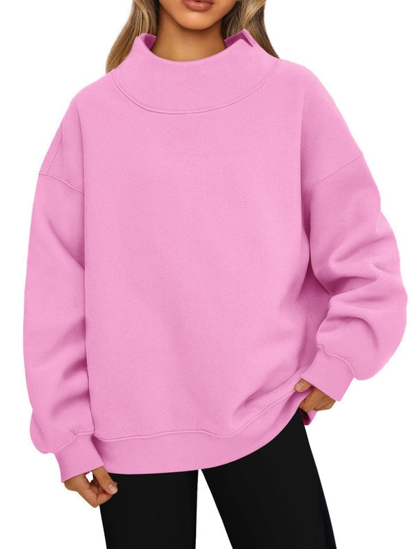 Oversized Mockneck Top Sweatshirt