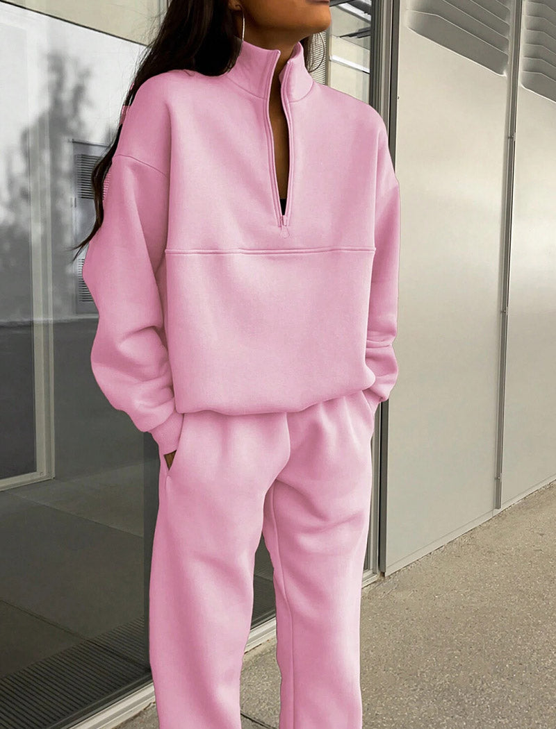 Zip-Up Top and Pants Set