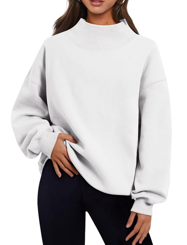 Oversized Mockneck Top Sweatshirt