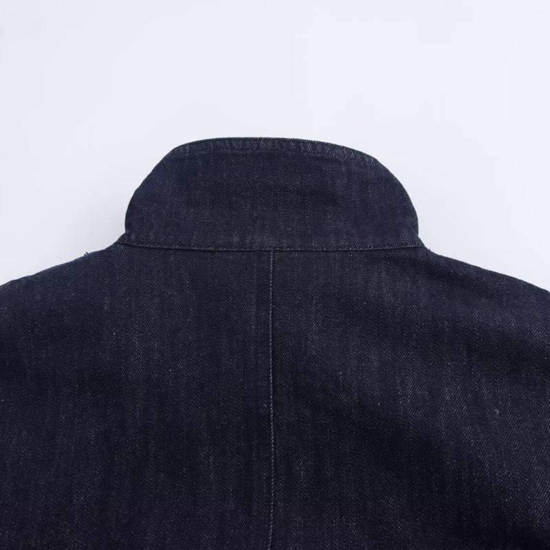 High-Neck Cape Coat