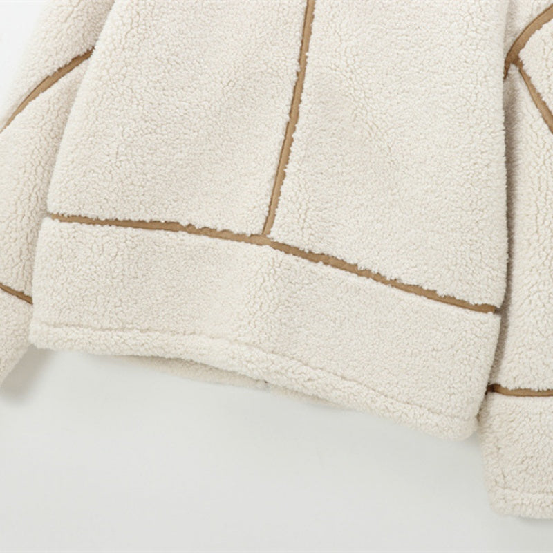 Shearling Zip-Up Jacket