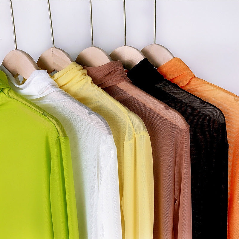 Long Sleeve Turtleneck Top in Assorted Colors