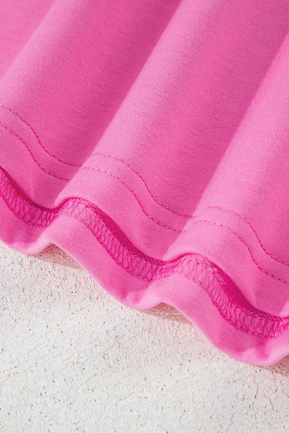 Bonbon Striped Patch Front Casual Tee
