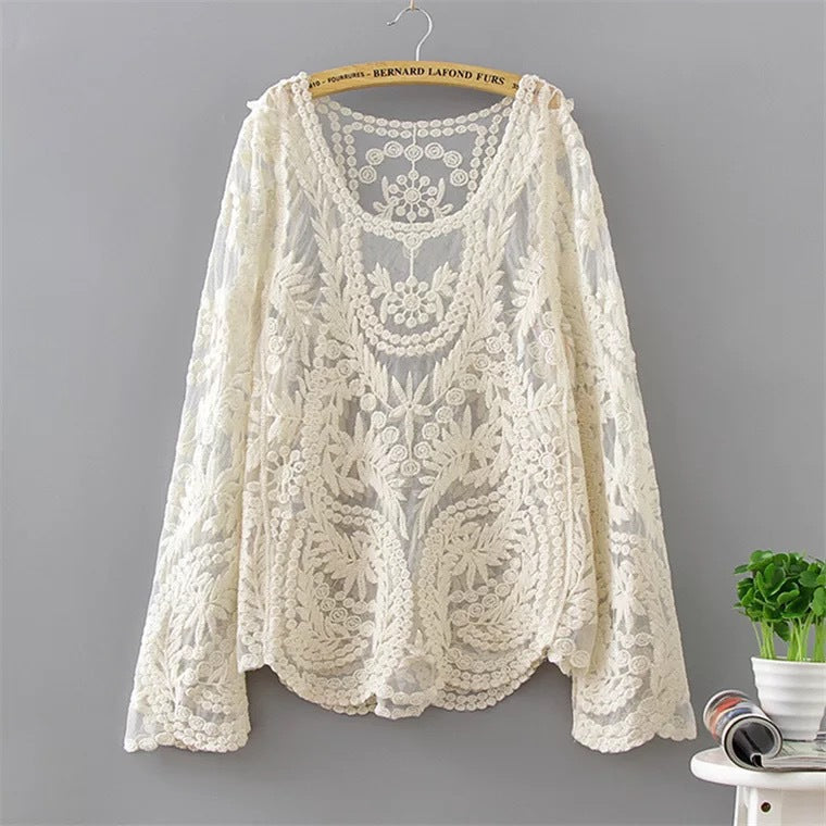 Long Sleeve Bikini Cover-Up