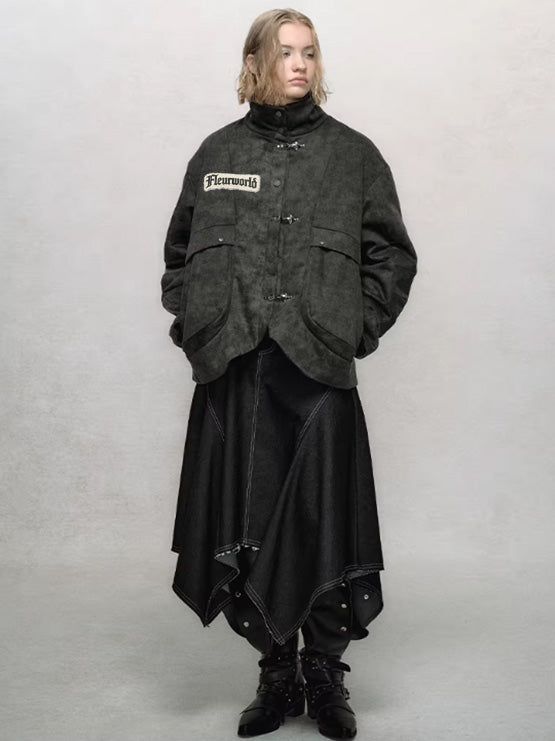 Barn-Style Gradient Utility Down Jacket