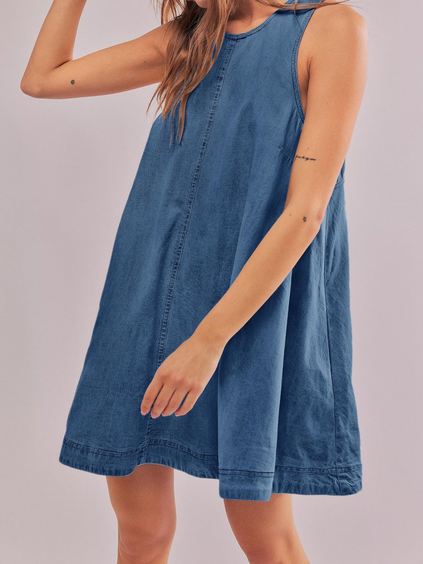 Cutout A-Line Sleeveless Mini Dress