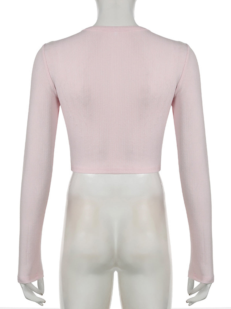 Cropped Button-Up Top