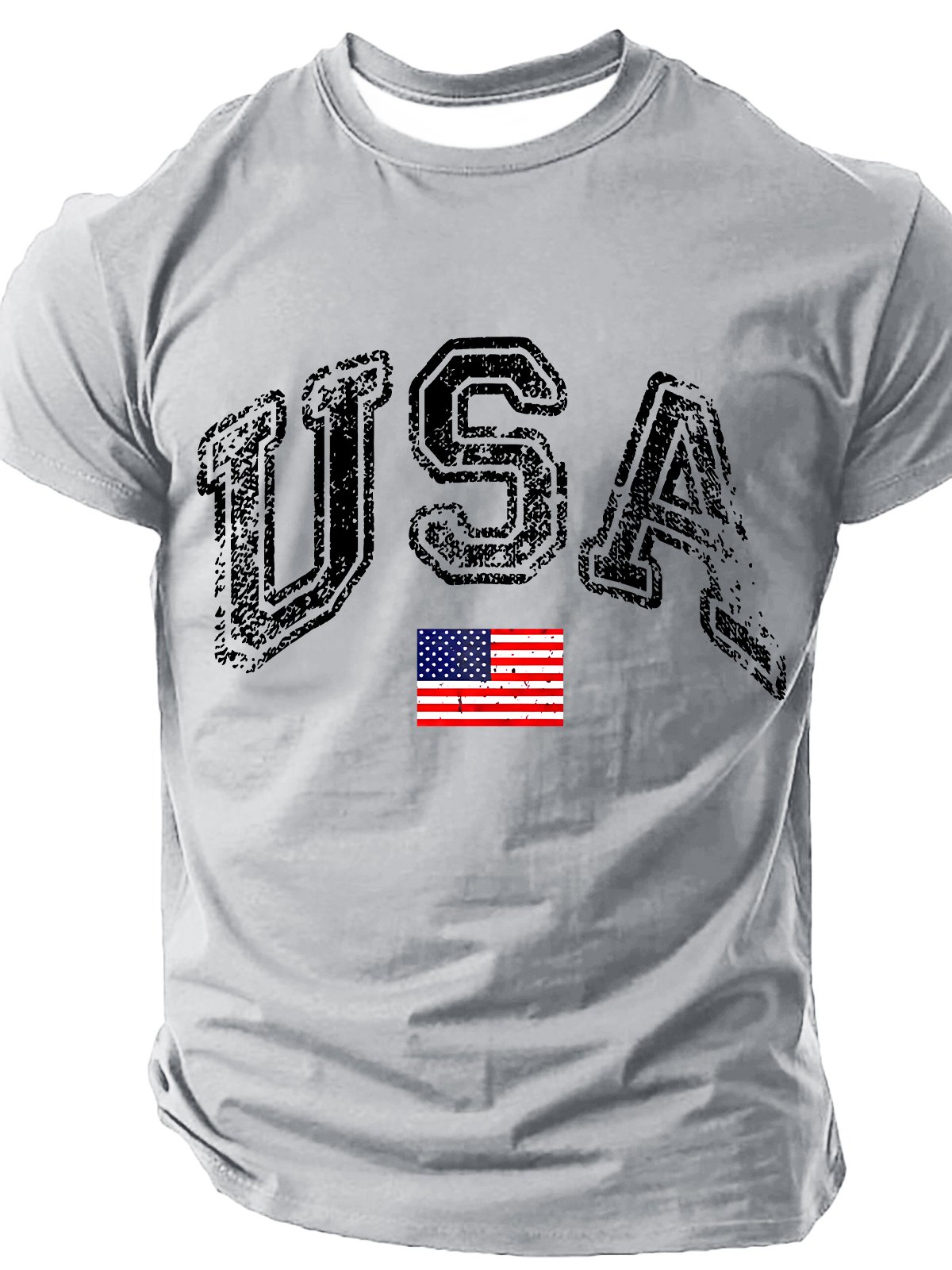 Old American Flag Cotton T-Shirt