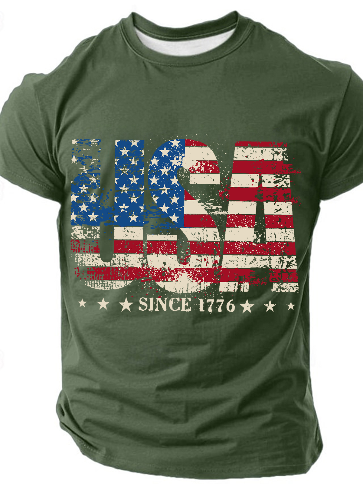 1776 Patriotic Independence Day Vintage Cotton T-Shirt