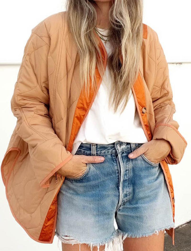 Quilted Colorblock Jacket