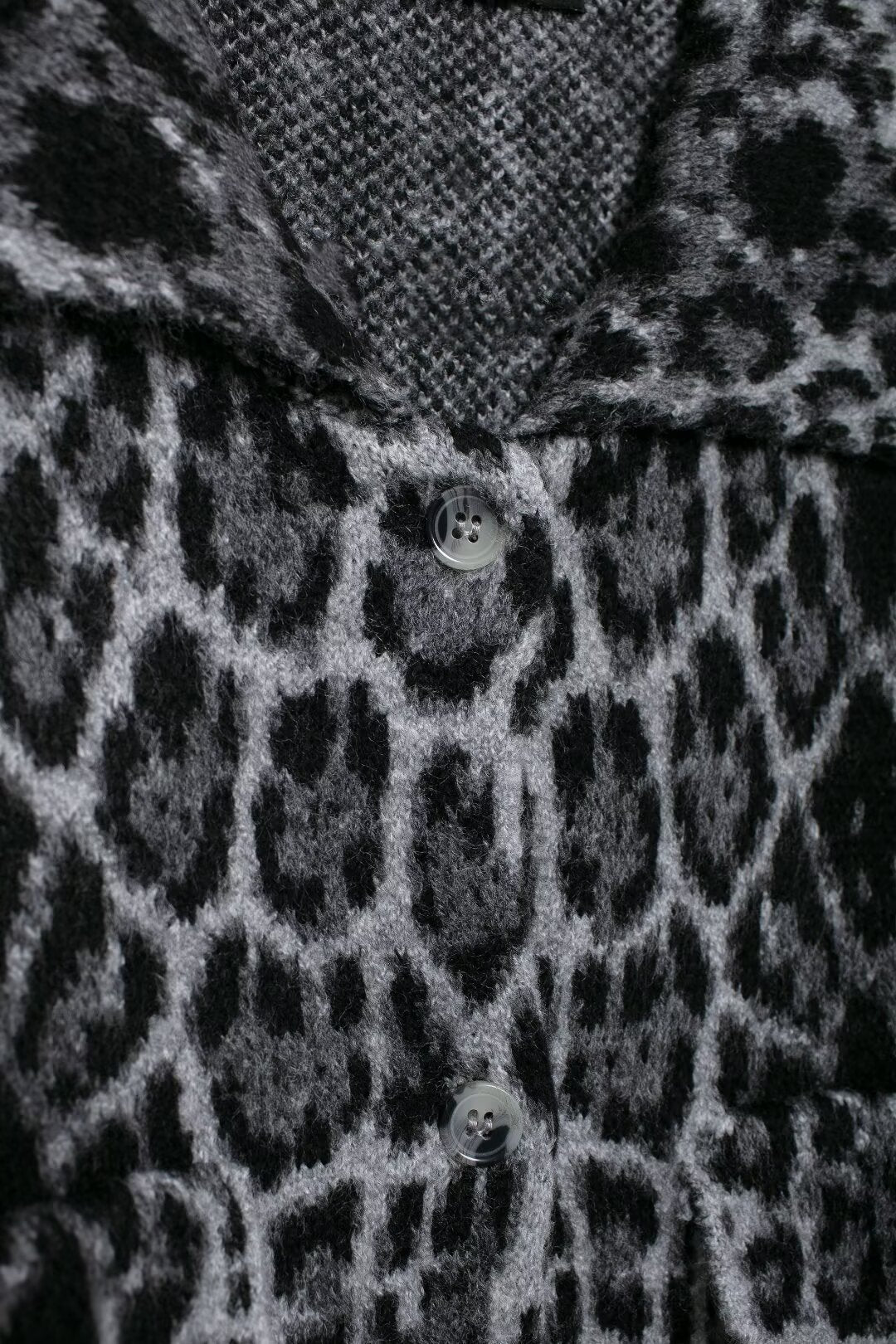 Leopard Print Button-Down Jacket